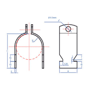 ABRAZADERA RC 1 GALVANIZADA