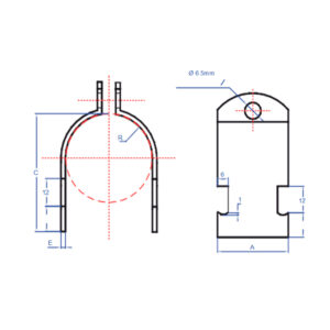 ABRAZADERA RUC 1 ZINCADA