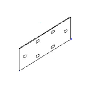 ECLISA RECTA 100 GALVANIZADA