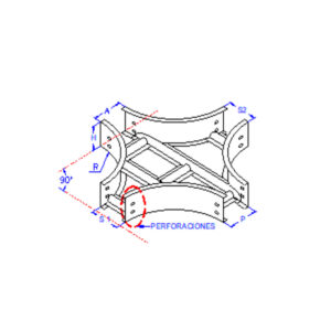ESCALERILLA CRUZ 100*100 GALVANIZADA