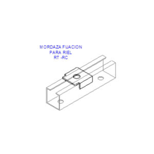 MORDAZA RIEL 35 3/8 GALVANIZADA