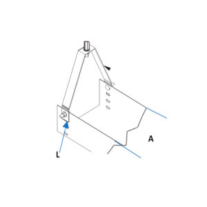 SOPORTE ESTRIBO 100*50 GALVANIZADO