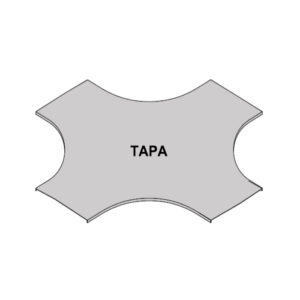 TAPA ESCALERILLA TEE 500 ZINCADA