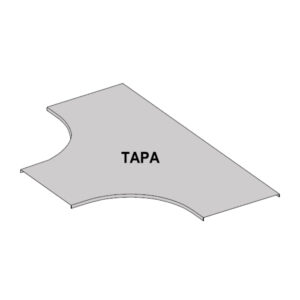 TAPA BANDEJA TEE 100 GALVANIZADA