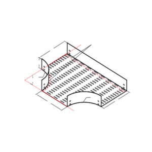 BANDEJA FRANCESA TEE REFORZADA 200*50 GALVANIZADA