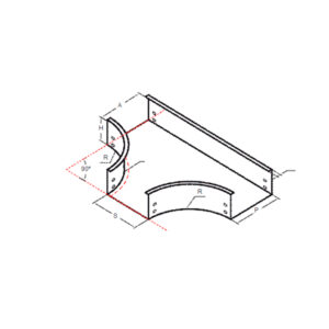 BANDEJA LISA TEE 100*100 ZINCADA