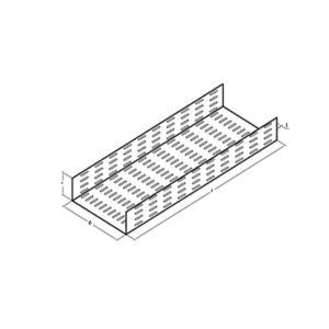 BANDEJA FRANCESA RECTA 600*100 ZINCADA