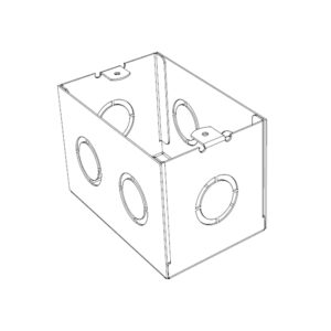 CAJA SIN TAPA A-01 100*65*65 GALVANIZADA