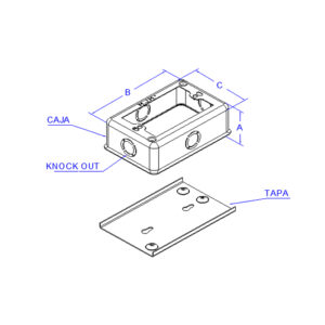 CAJA Y FONDO CHUQUI 118*76*40 ZINCADA