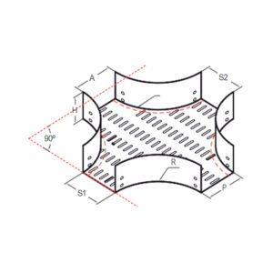 BANDEJA FRANCESA CRUZ 100*50 ZINCADA